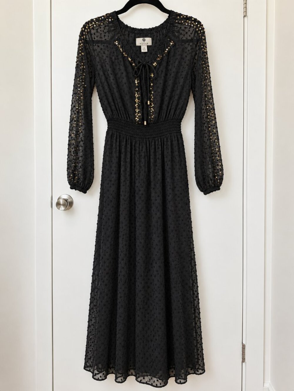 Altuzarra for Target Black Sequin Sheer Maxi Dress